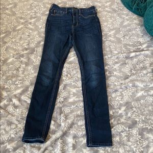 Hollister ultra high rise super skinny jeans